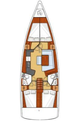 Oceanis 45 Innenansicht