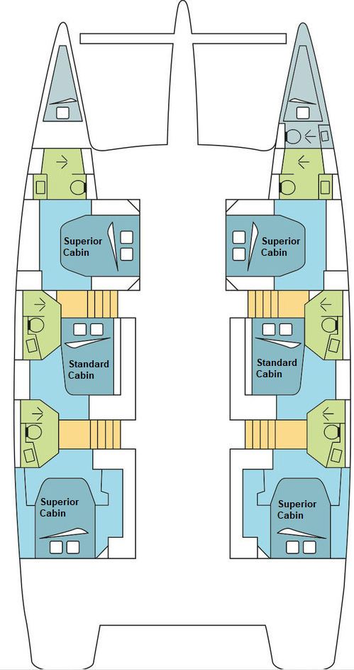 Fountaine Pajot Ipanema 58 - 6 + 2 cab. Innenansicht