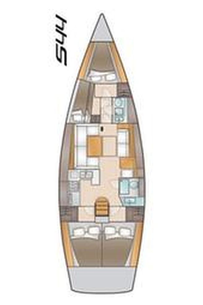 Salona 44 Performance Innenansicht