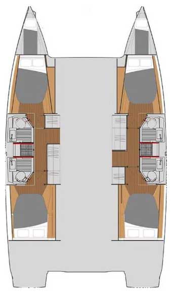 Fountaine Pajot Astrea 42 Smart Electric Innenansicht