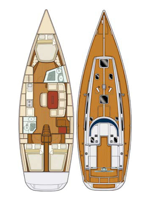 Grand Soleil 43 Innenansicht