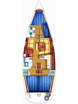 Sun Odyssey 43 Innenansicht