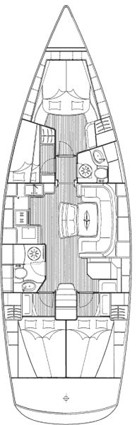 Bavaria 46 Cruiser Innenansicht