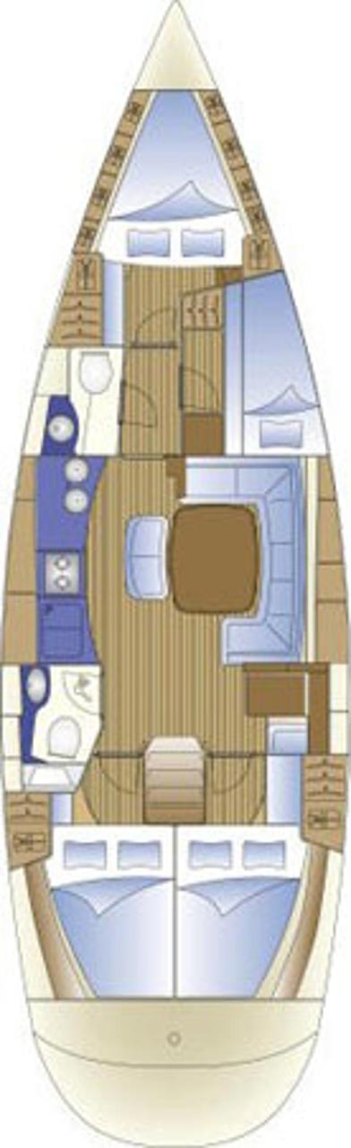 Bavaria 44 Grundriss