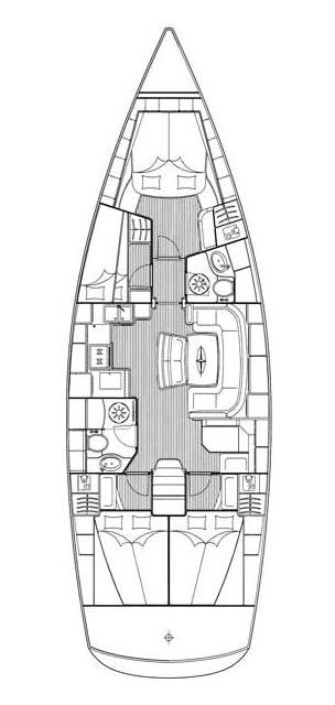 Bavaria 46 Cruiser Innenansicht