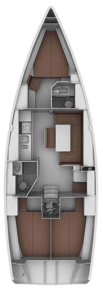 Bavaria Cruiser 40 S Innenansicht