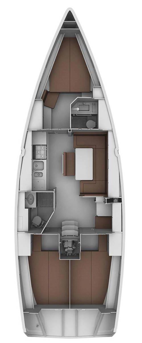 Bavaria Cruiser 40 S Innenansicht