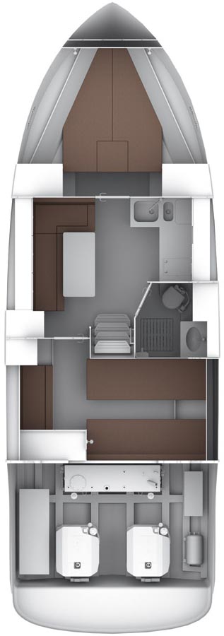 Bavaria 35 Sport Innenansicht
