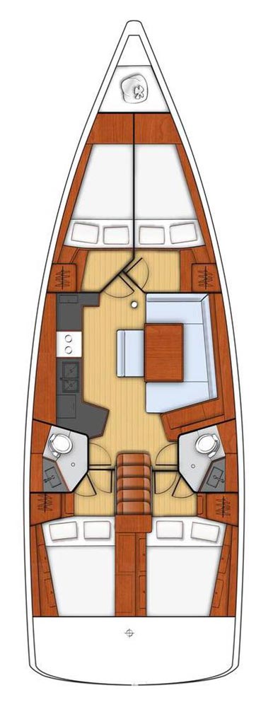 Oceanis 45 Innenansicht