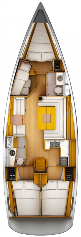 Sun Odyssey 439 Innenansicht