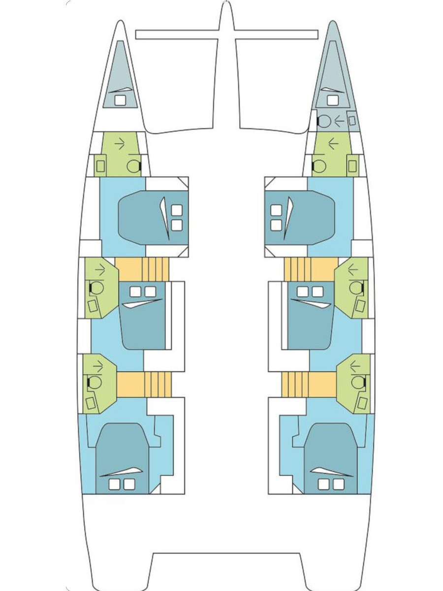Fountaine Pajot Ipanema 58 - 6 + 2 cab. Innenansicht