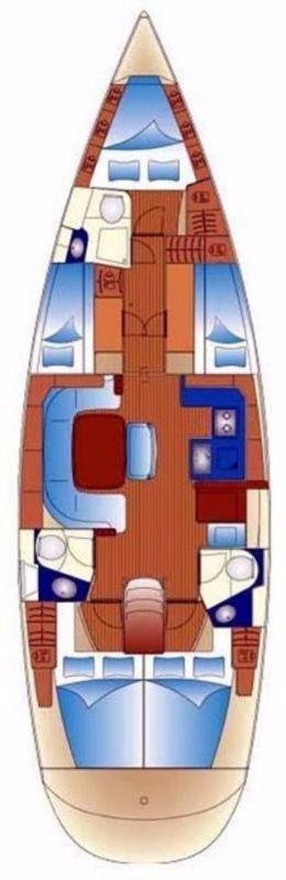 Bavaria 49 Grundriss