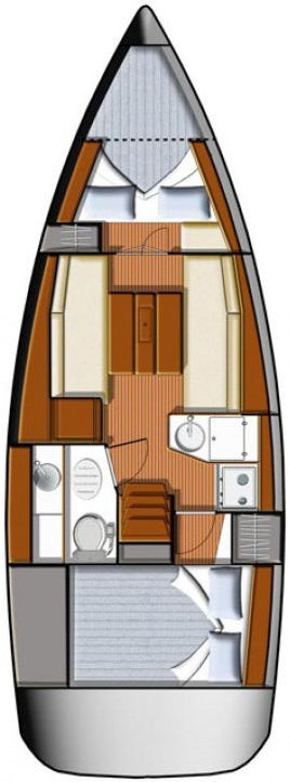 Sun Odyssey 30i Innenansicht
