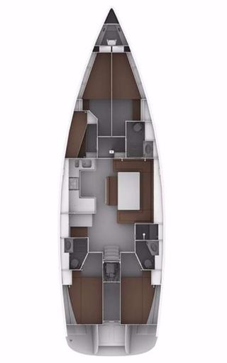 Bavaria Cruiser 50 Innenansicht