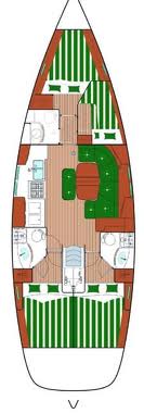 Oceanis Clipper 423 Innenansicht