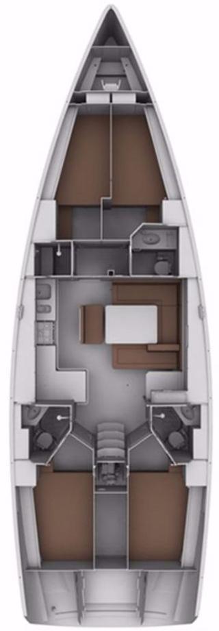 Bavaria Cruiser 45 Alma Innenansicht