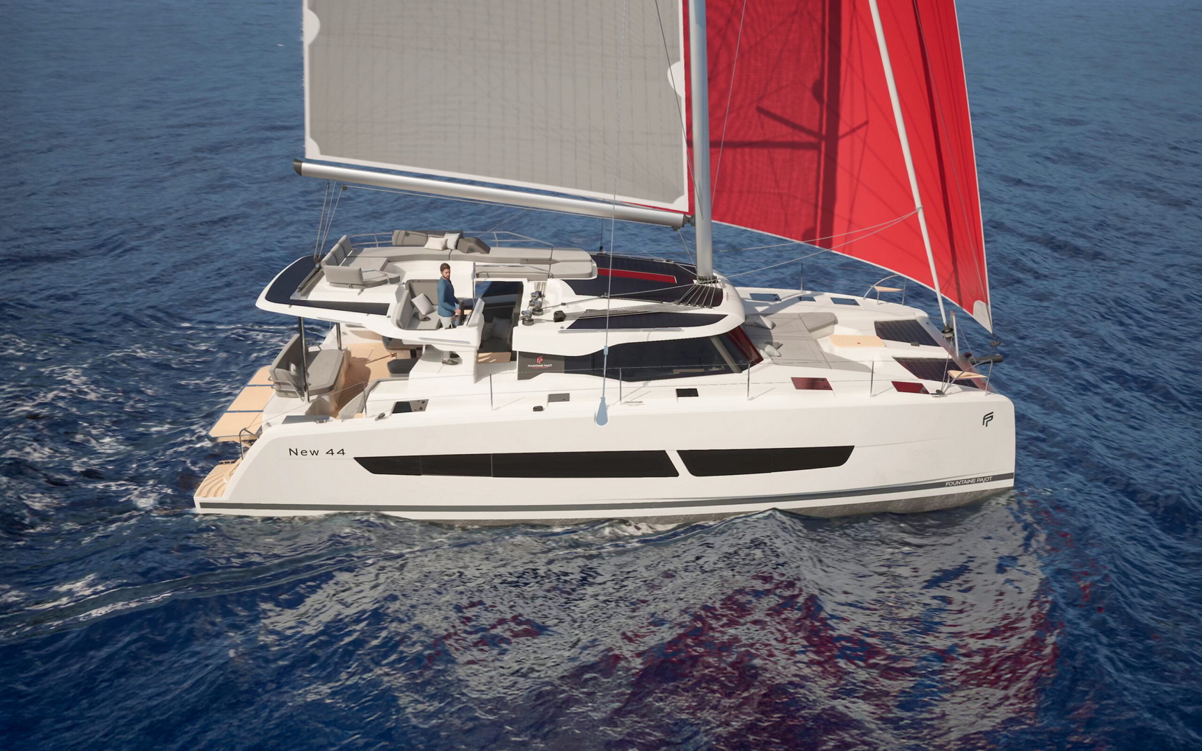 Fountaine Pajot New 44 Quatour - 4 + 2 cab. Innenansicht