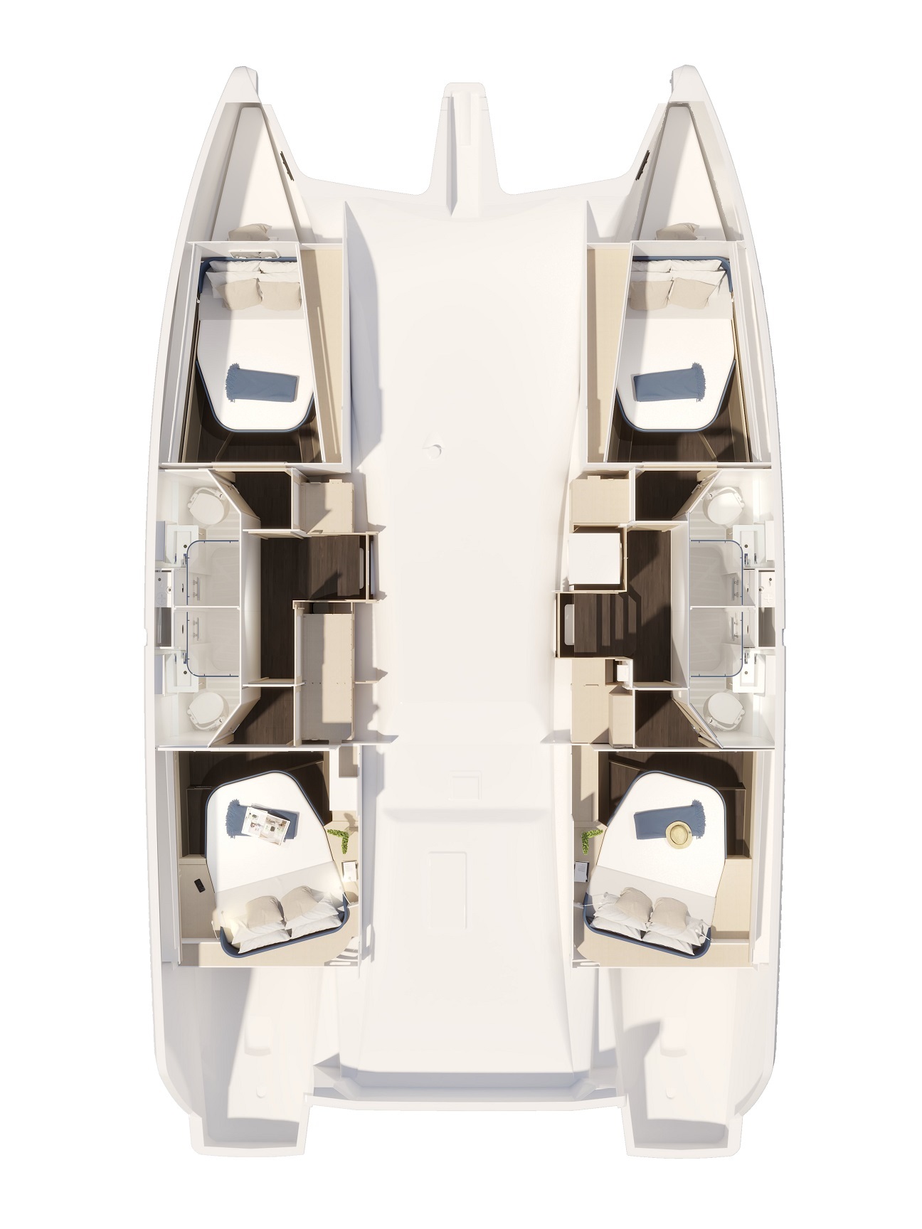 Fountaine Pajot New 44 Quatour - 4 + 2 cab. Innenansicht