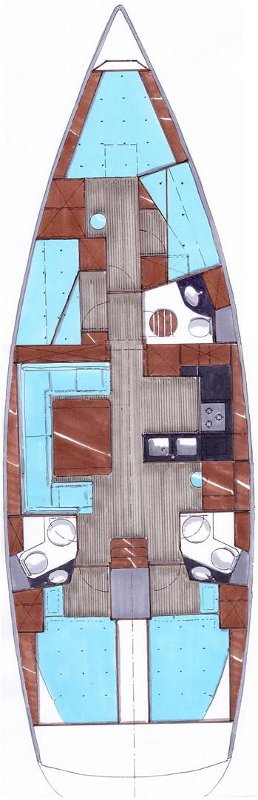 Bavaria 50 Cruiser Innenansicht