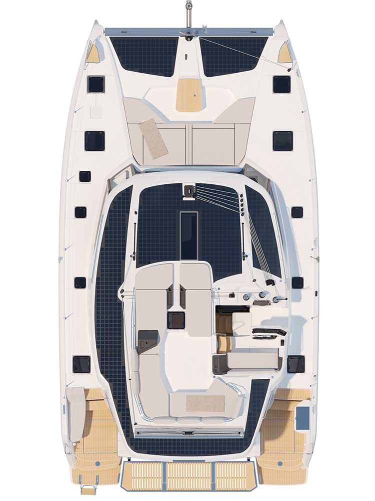 Fountaine Pajot New 44 Quatour - 4 + 2 cab. Innenansicht