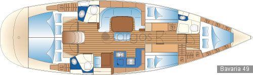 Bavaria 49 Grundriss