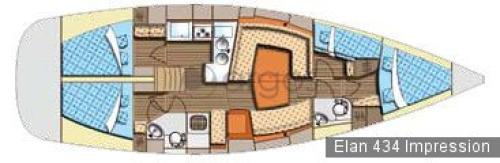 Elan 434 Impression Grundriss