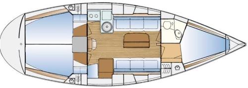 Bavaria 34 Grundriss