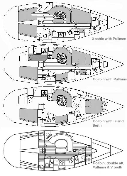 Catalina 42 Grundriss
