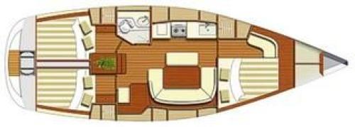 Dufour 385 Grundriss