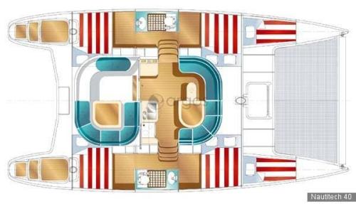 Nautitech 40 Grundriss