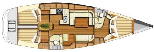 Dufour 44 Grundriss
