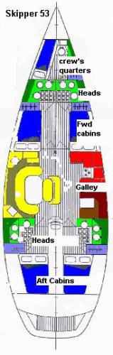 Skipper 53 Nidri Grundriss