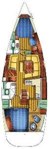 Sun Fast 43 Grundriss