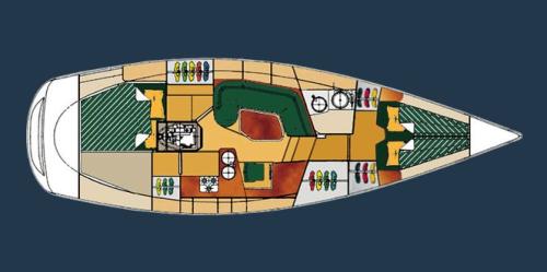 Hanse 371 DS Grundriss