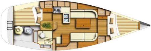 Dufour 34 Grundriss