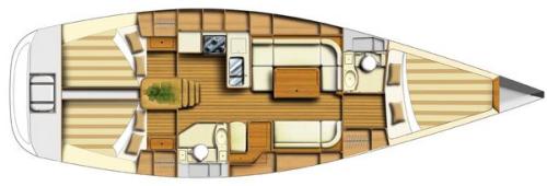 Dufour 40 Grundriss