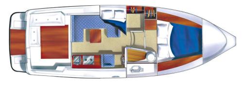 Nimbus 320 Coupe Grundriss