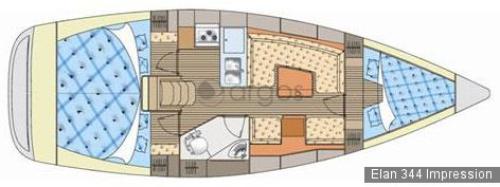 Elan 344 Impression Grundriss