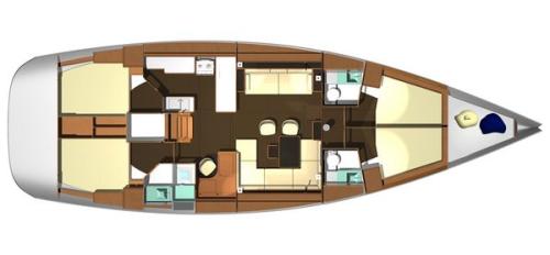 Dufour 525 Grundriss