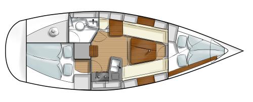 Hanse 315 Grundriss