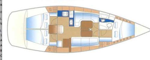Bavaria 38 Match Grundriss