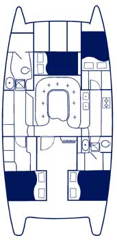 Prout 39 Escale Grundriss