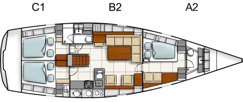 Hanse 470e Grundriss