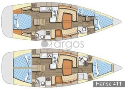 Hanse 411 Grundriss