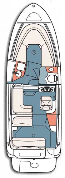 Sea Ray 240 Sundancer Grundriss