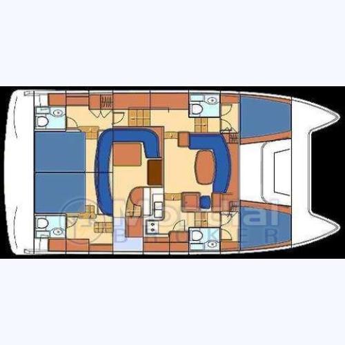 Lagoon Powercat 43 Grundriss