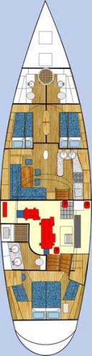 One off Blue Ocean 65 Grundriss