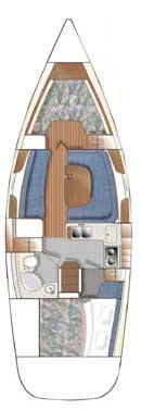 Catalina 34 Grundriss