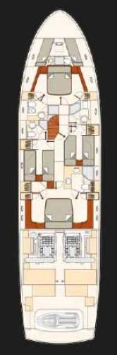 Astondoa 72 GLX Grundriss