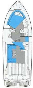Princess 330 Fly Grundriss